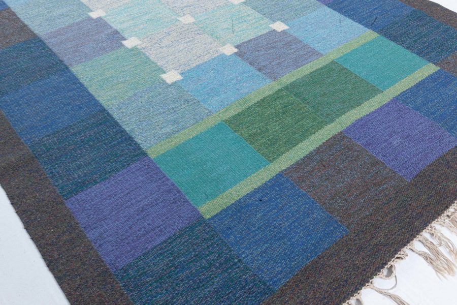 Swedish Flat Woven Rug by Ulla Pakdal BB8058