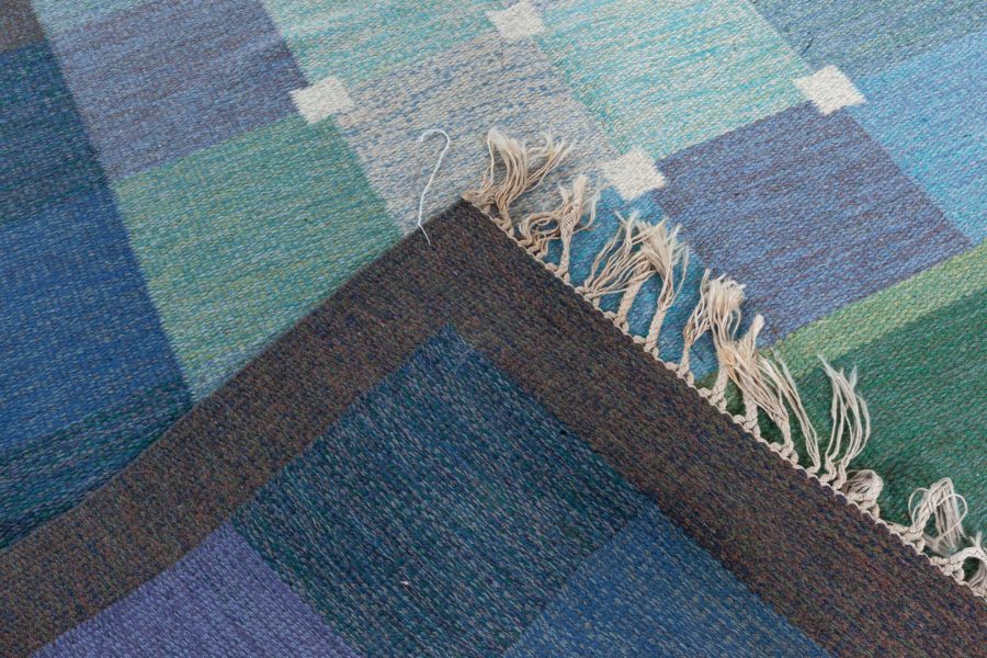 Swedish Flat Woven Rug by Ulla Pakdal BB8058