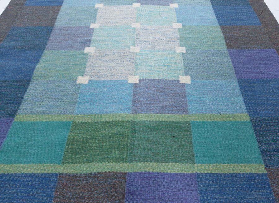 Swedish Flat Woven Rug by Ulla Pakdal BB8058