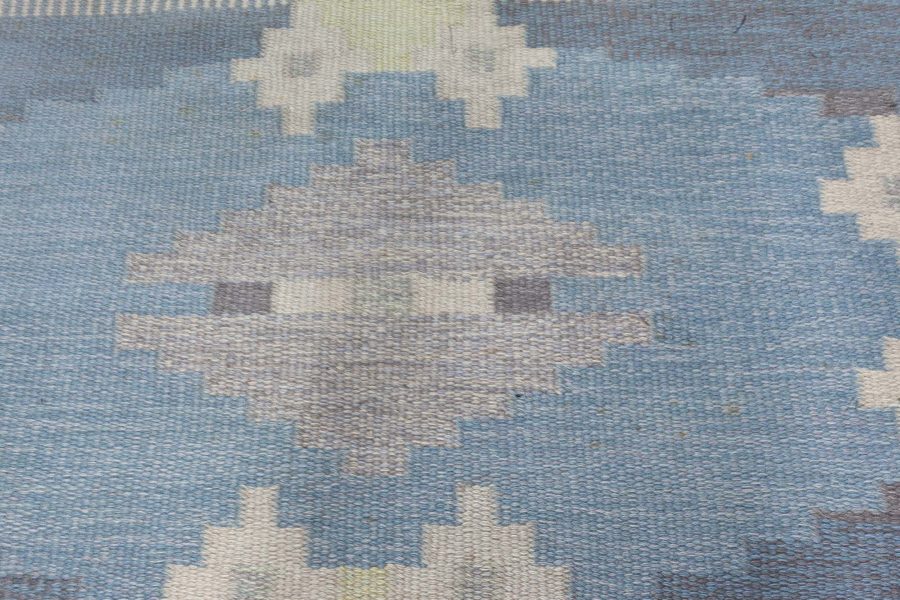 Vintage Flat Woven Rug by Ingegerd Silow BB8059