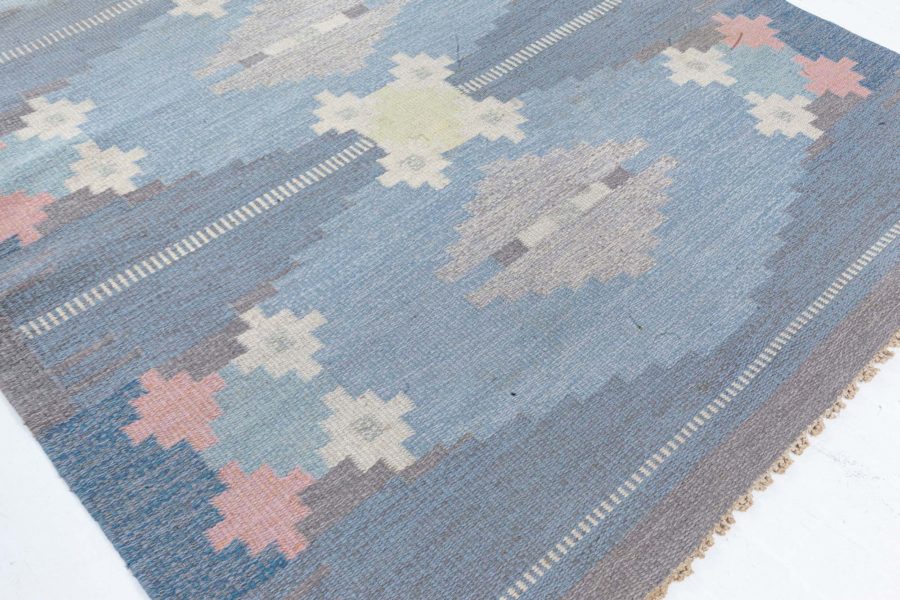 Vintage Flat Woven Rug by Ingegerd Silow BB8059