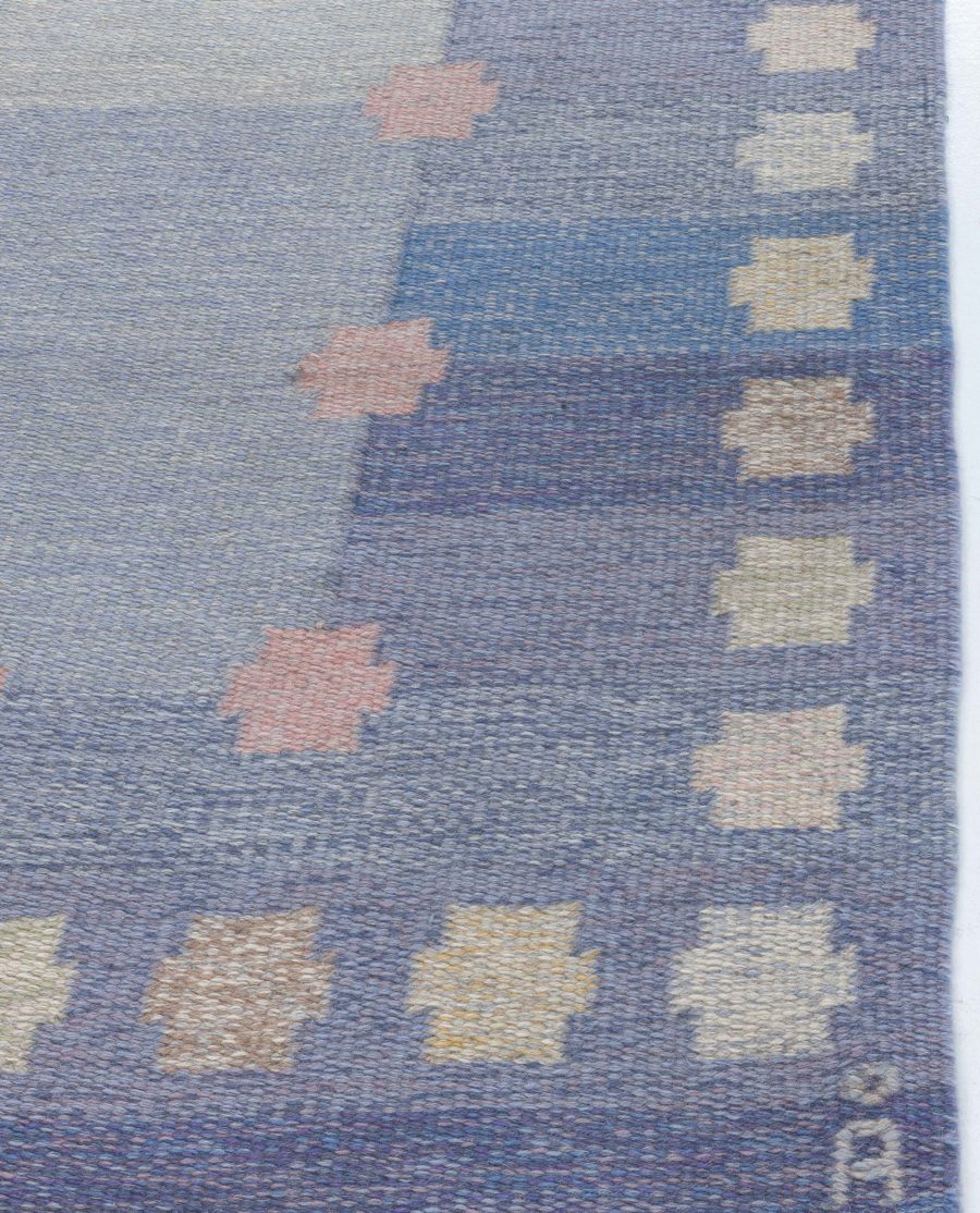 Swedish Flat Woven Rug by Agda Osterberg BB8060