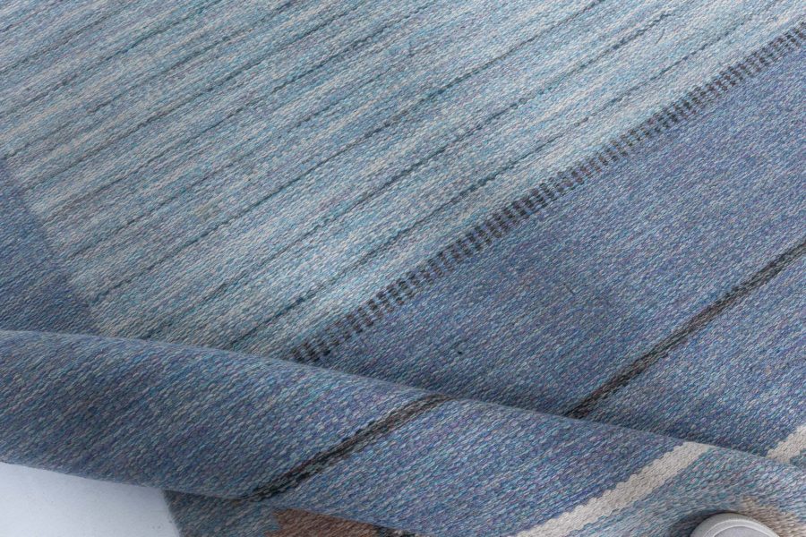 Swedish Flat Weave Rug by Ingegerd Silow BB8061