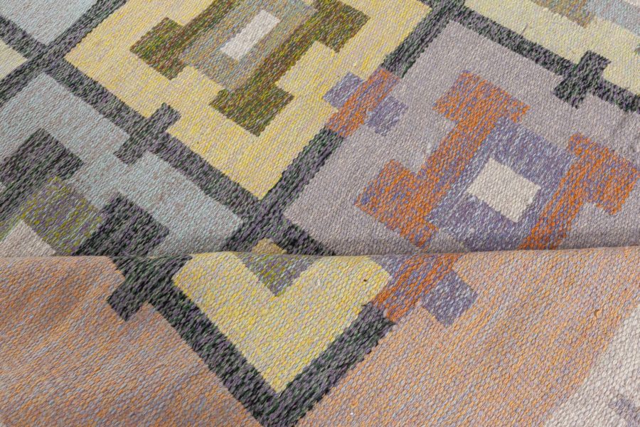 Swedish Flat Weave Rug by Agda Osterberg BB8065