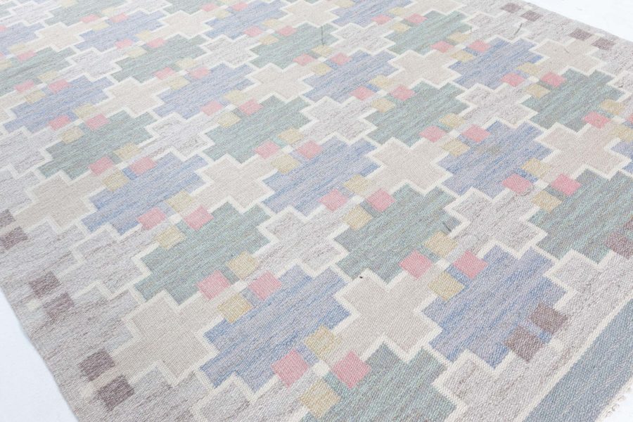 Swedish Flat Woven Rug by Mary Sandberg BB8066