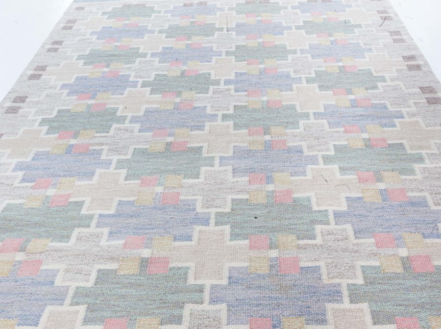 Swedish Flat Woven Rug by Mary Sandberg BB8066