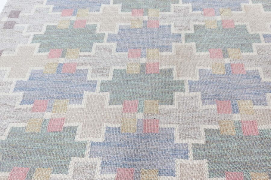 Swedish Flat Woven Rug by Mary Sandberg BB8066