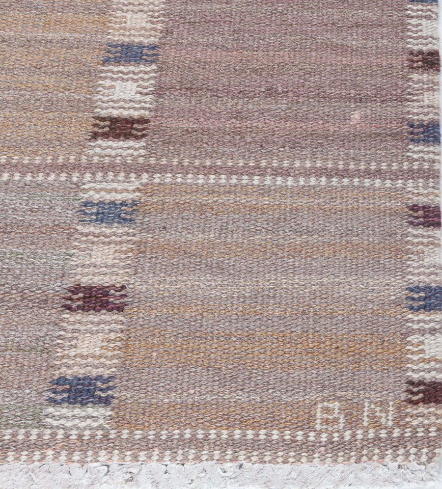 Swedish Flat Woven Rug by Barbro Nilsson BB8069