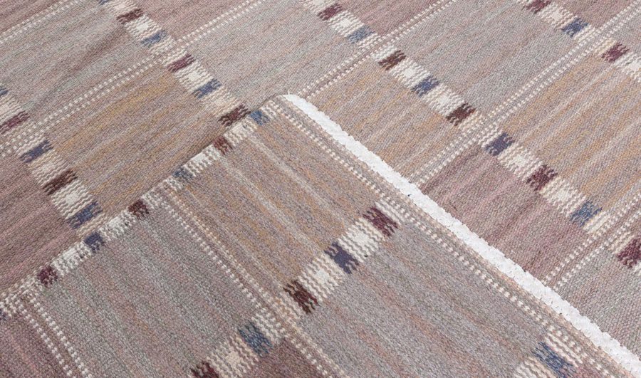 Swedish Flat Woven Rug by Barbro Nilsson BB8069