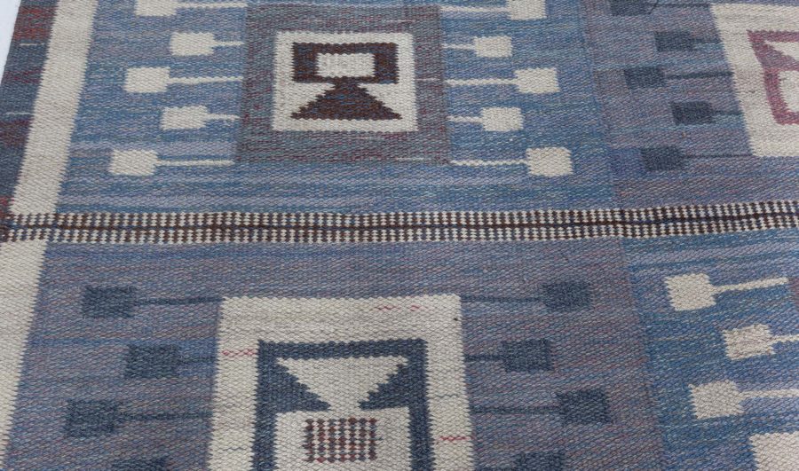 Swedish Flat Woven Rug by Svensk Hemslojd BB8071