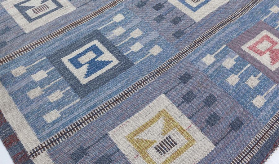 Swedish Flat Woven Rug by Svensk Hemslojd BB8071