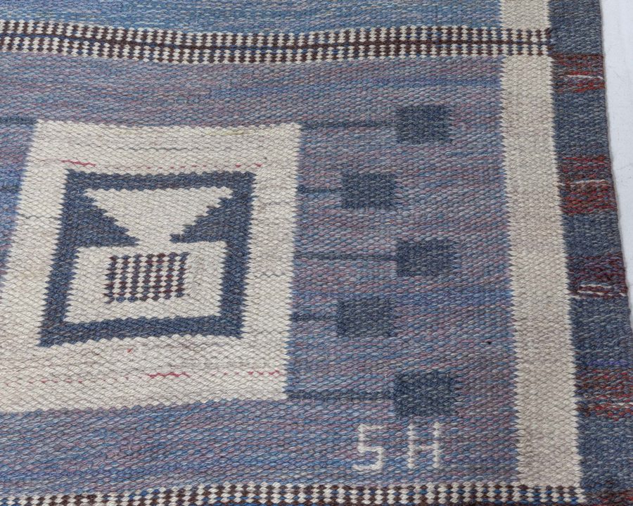 Swedish Flat Woven Rug by Svensk Hemslojd BB8071