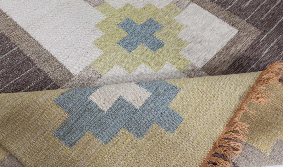 Swedish Flat Weave Rug by Sverker Greuholm BB8073