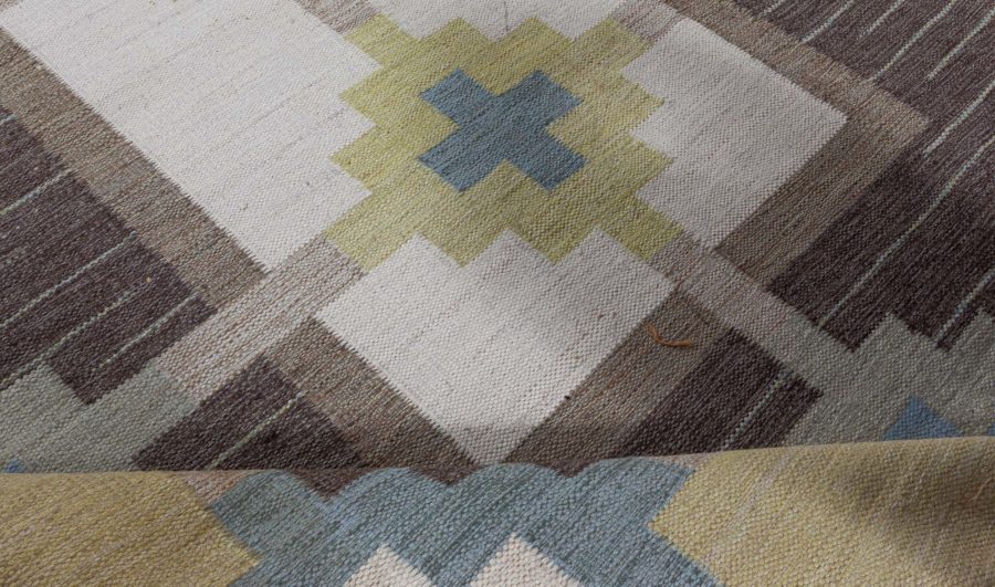 Swedish Flat Weave Rug by Sverker Greuholm BB8073