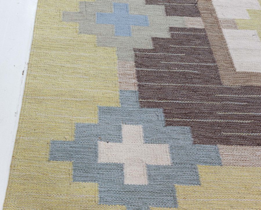 Swedish Flat Weave Rug by Sverker Greuholm BB8073