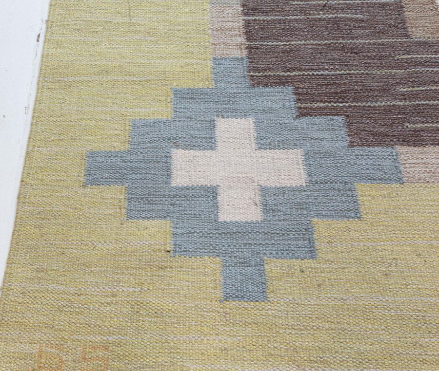 Swedish Flat Weave Rug by Sverker Greuholm BB8073