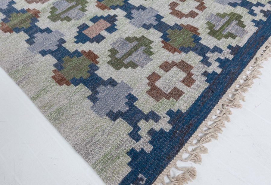 Swedish Flat Woven Rug by Judith Johansson BB8086