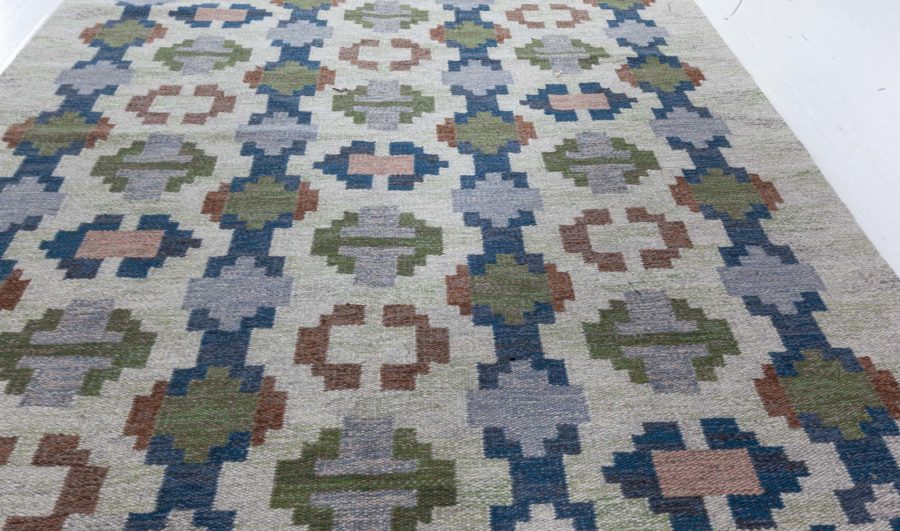 Swedish Flat Woven Rug by Judith Johansson BB8086