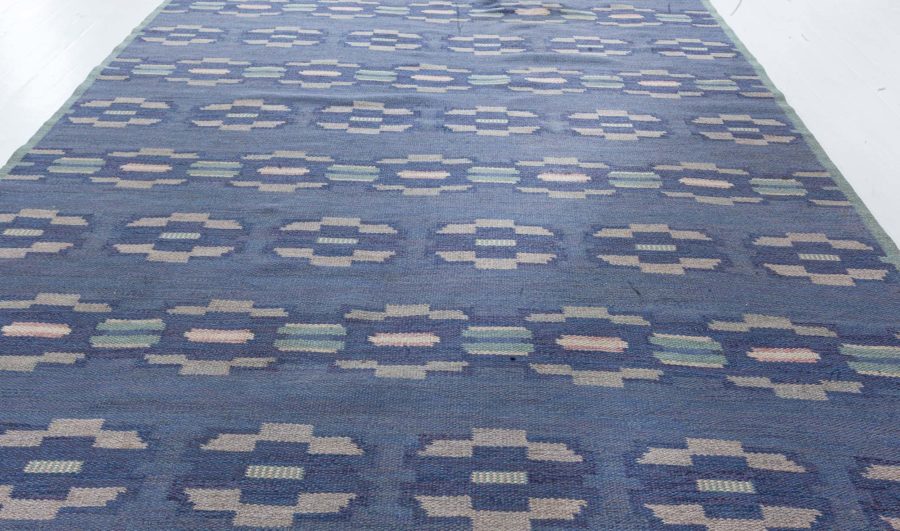 Vintage Swedish Flat Weave Rug by A Bindd BB8090