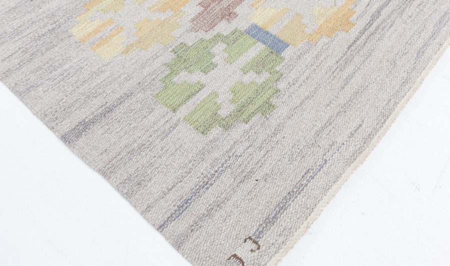 Swedish Flat Woven Rug by Judith Johansson BB8099