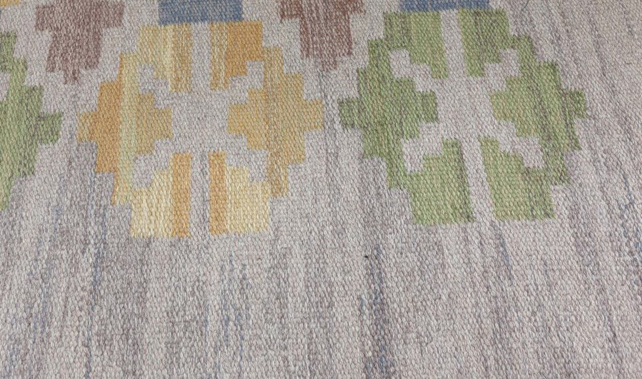 Swedish Flat Woven Rug by Judith Johansson BB8099