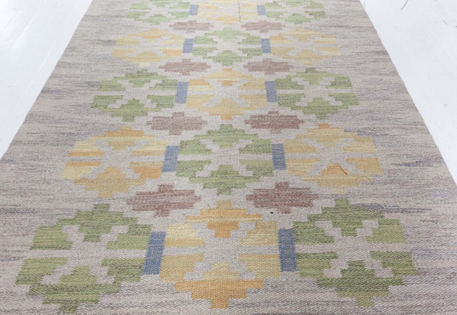 Swedish Flat Woven Rug by Judith Johansson BB8099