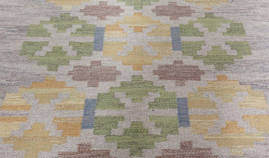 Swedish Flat Woven Rug by Judith Johansson BB8099