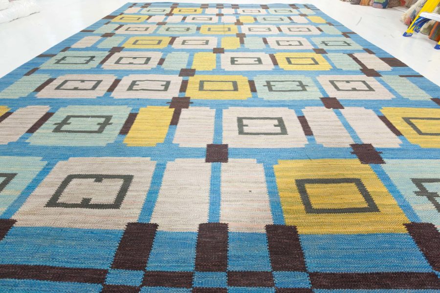 Swedish Flat Weave Rug N12534