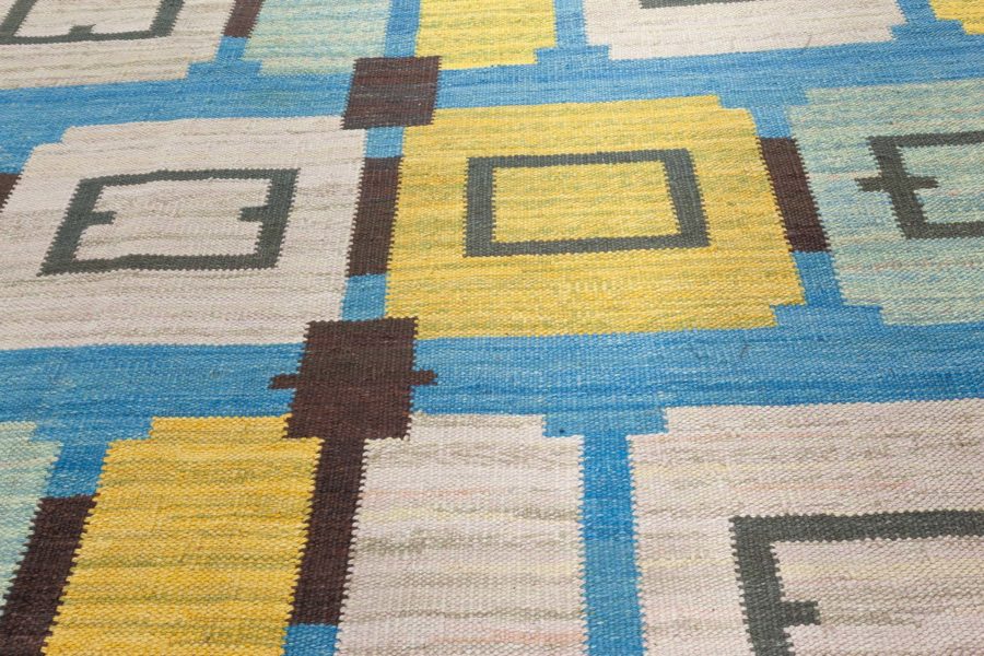 Swedish Flat Weave Rug N12534