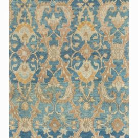 Antique Meshad Persian Allover Light Beige Hand-Knotted Wool Runner – Circa 1920 Mashad (Fragment) BB8033