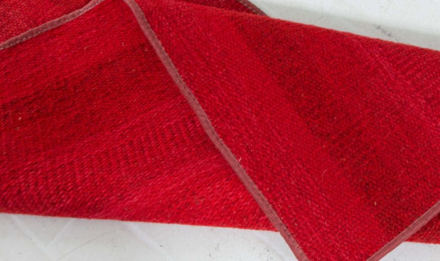 Vintage Swedish Fragment Runner in Red Tones BB8139