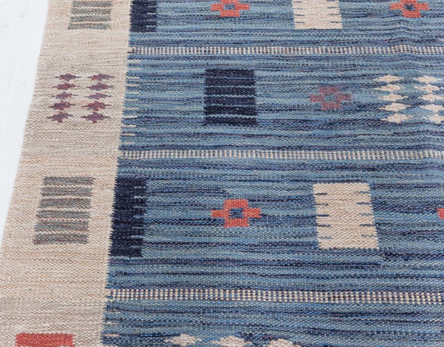 Swedish Flat Weave Rug N12561