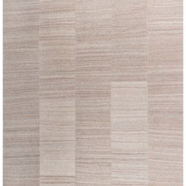 Classic Taupe with Light Beige Vintage Striped Classic Taupe And Light Beige Hand-Knotted Wool Rug Persian BB8157