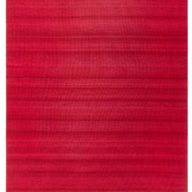 Swedish Vintage Striped Crimson Flatweave Wool Rug BB8138