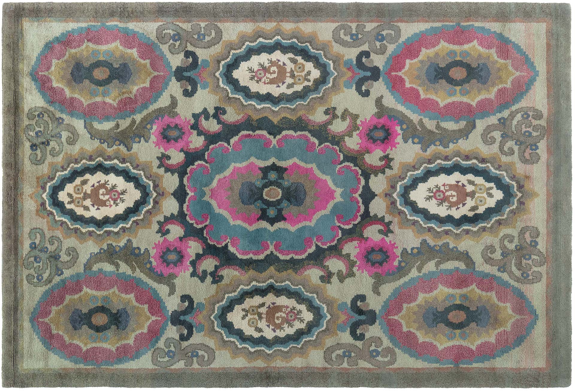 Swedish Pile Rug, BB8119 7'6" × 9'7"