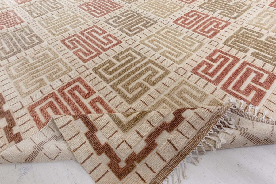 Modern Half Pile Swedish Rug N12567