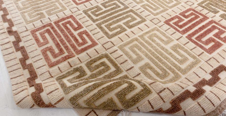 Modern Half Pile Swedish Rug N12567