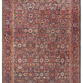 Exquisite Antique Sultanabad Persian Allover Ivory Hand-Knotted Wool Carpet – Circa 1930 BB8175
