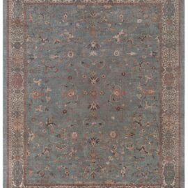 Antique Sultanabad Persian Allover Floral Cream Beige Hand-Knotted Wool Rug – Circa 1910 BB8167