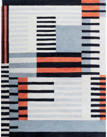 Contemporary Flatweave Solid Light Beige Wool Carpet “Alabaster” N12854 Contemporary Flatweave Solid Light Beige Wool Carpet “Alabaster” N12854