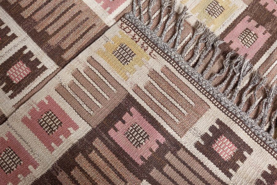 Swedish Flat Woven Rug by Märta Måås Fjetterström AB BB8184