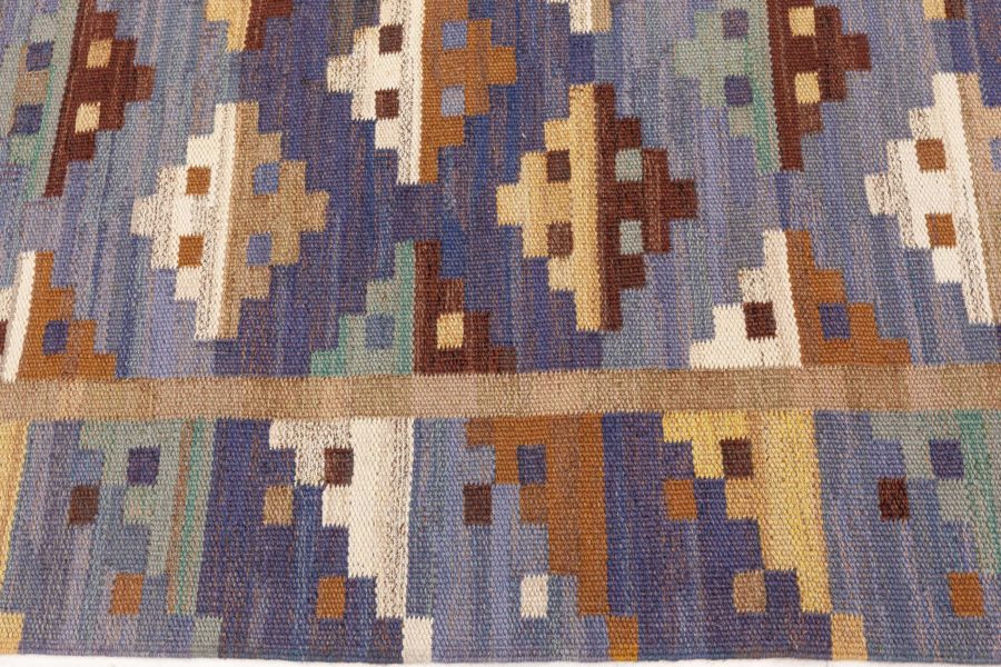 Vintage Swedish Flat Weave by Marta Maas Fjetterstrom (bla natt och dag) BB8188