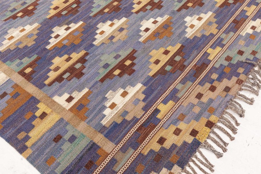 Vintage Swedish Flat Weave by Marta Maas Fjetterstrom (bla natt och dag) BB8188