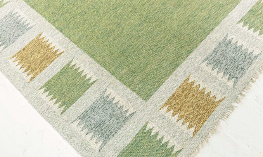 Vintage Swedish Flat Weave Rug by Bitte Ahlgren BB8192