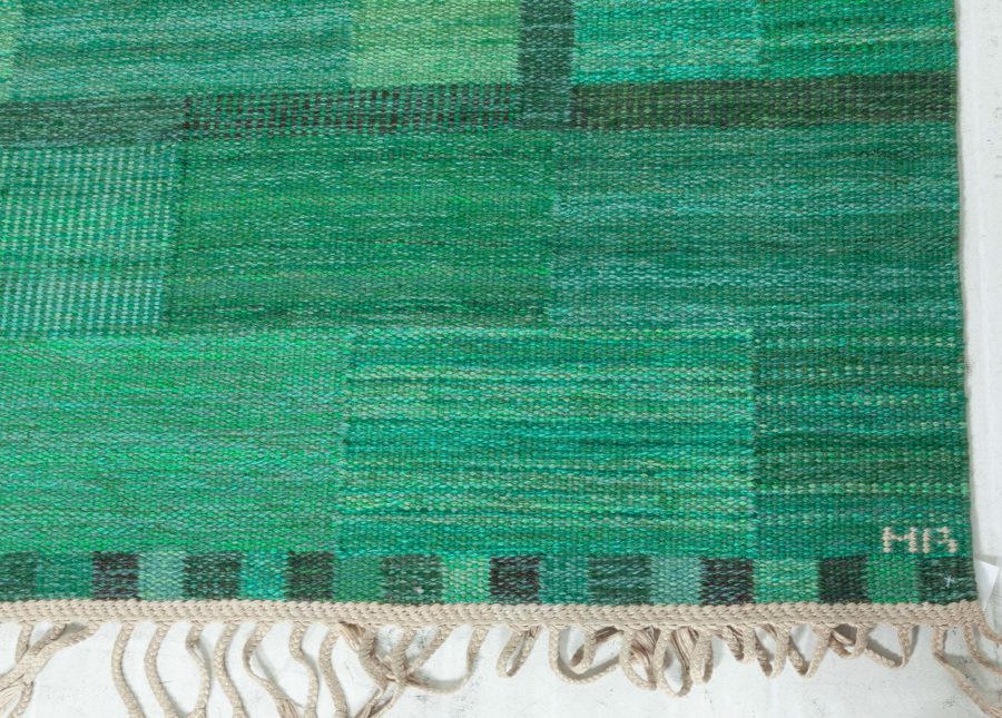 Vintage Swedish Flat Woven Rug by Marianne Richter AB MMF BB8206