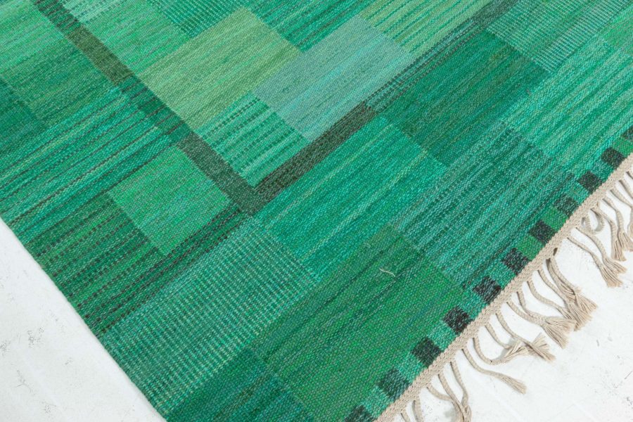 Vintage Swedish Flat Woven Rug by Marianne Richter AB MMF BB8206