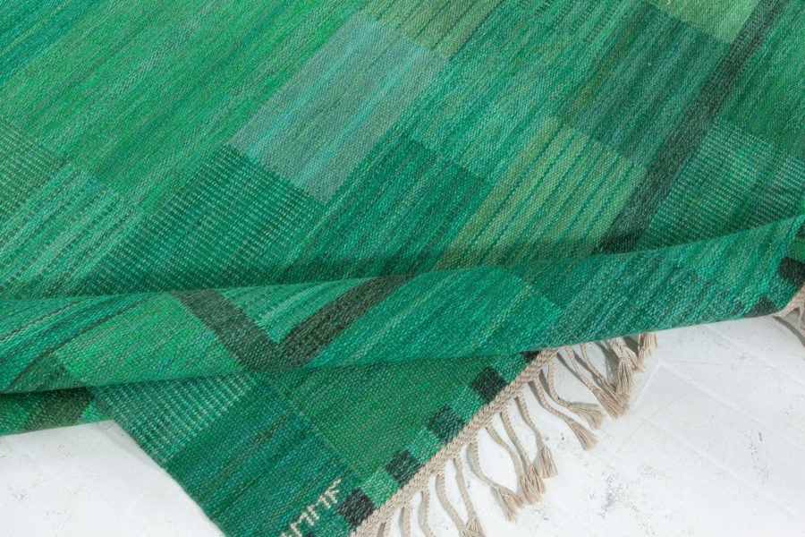 Vintage Swedish Flat Woven Rug by Marianne Richter AB MMF BB8206