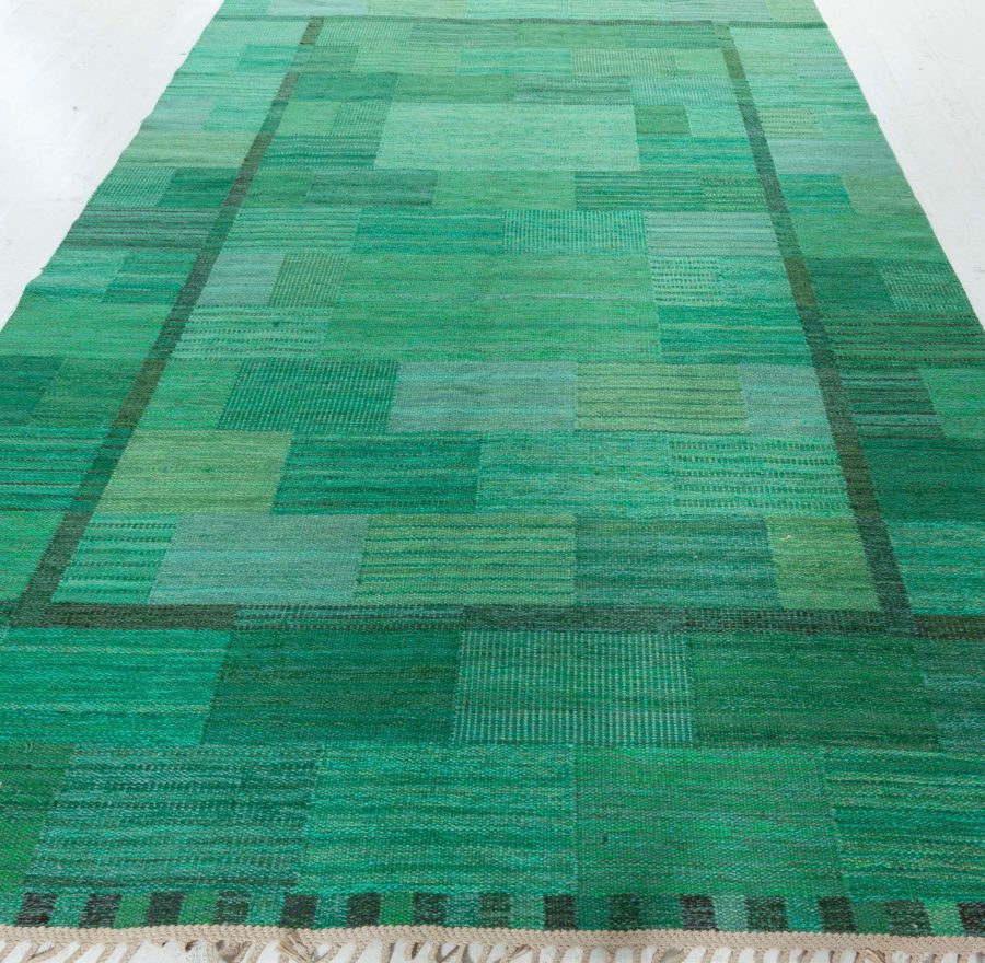 Vintage Swedish Flat Woven Rug by Marianne Richter AB MMF BB8206