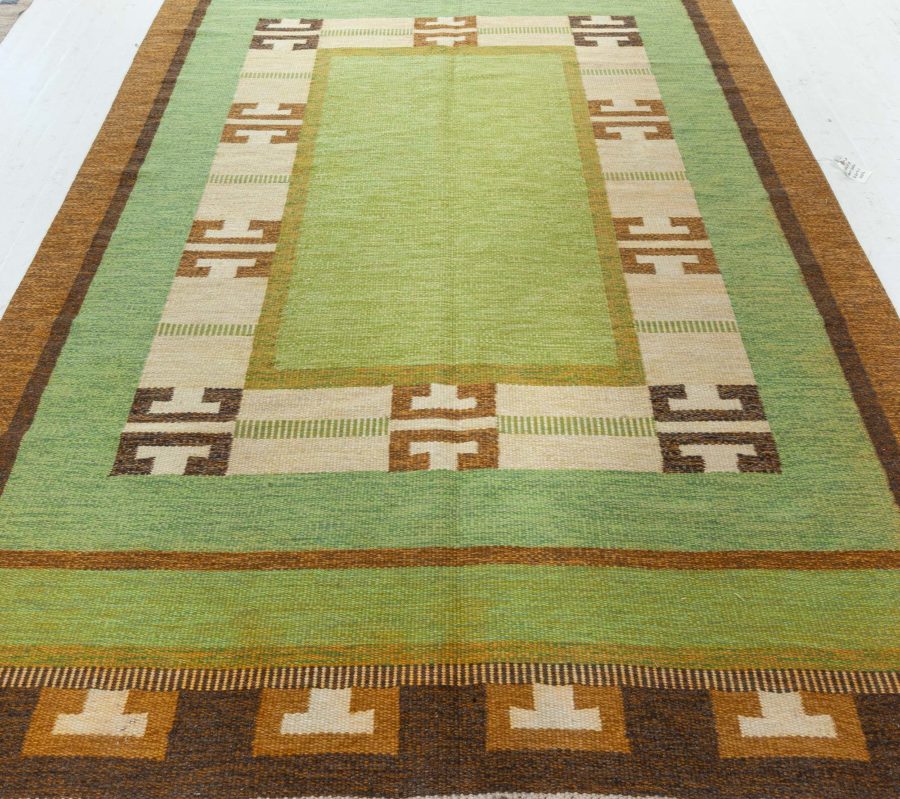 Vintage Flat Woven Rug by Ingegerd Silow BB8208