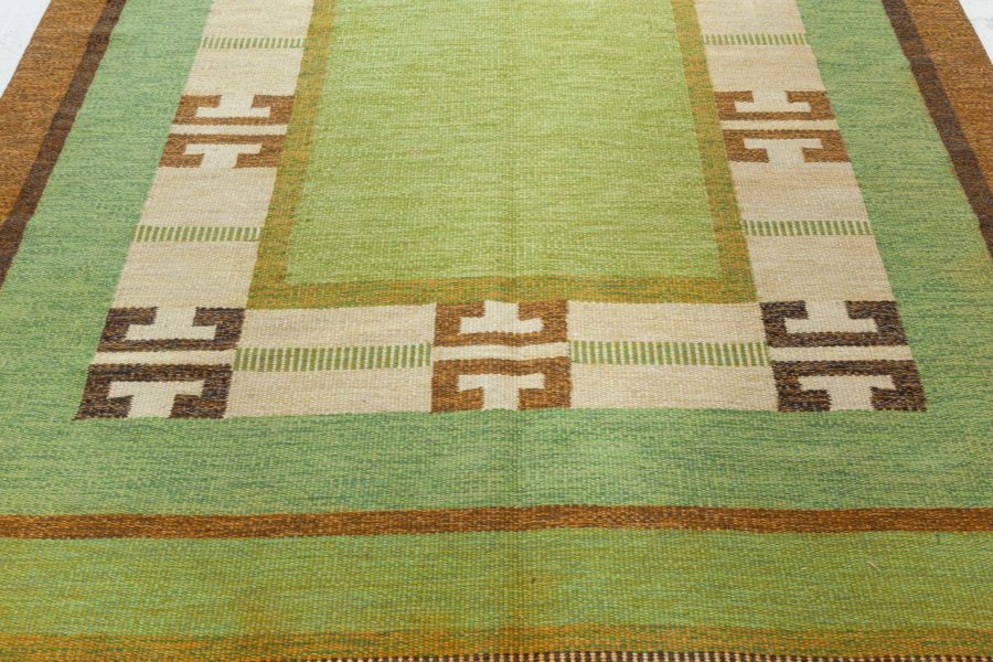 Vintage Flat Woven Rug by Ingegerd Silow BB8208